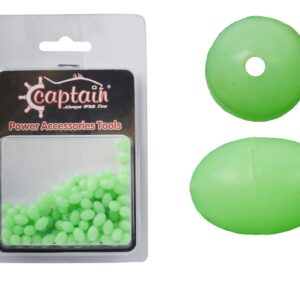 Captain Glow Boncuk Oval Çapari ve Takım Boncuğu 100'lü Paket 7mm