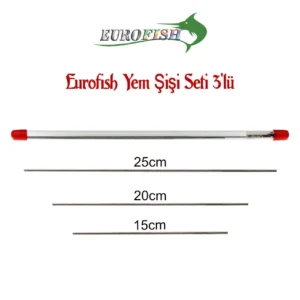 Eurofish Yem Şişi Seti 3'lü (15,20,25 cm)