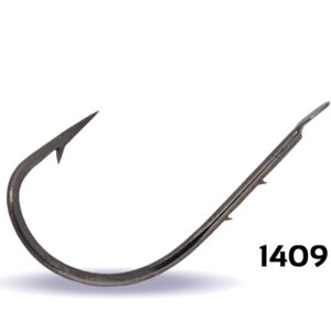 Youvella 1409 Kısa Pala Tırnaklı Olta İğnesi 100'lü Kutu Black Nikel