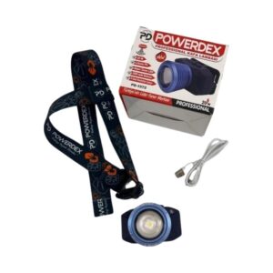 Powerdex Pd-1572 Yüksek Kaliteli Süper Zoom Led Kafa Feneri 20w Mavi - Siyah