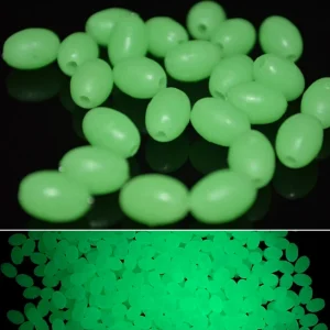 Fosforlu Glow Yeşil 5x7mm Silikon Yumuşak Boncuk 25 Adet