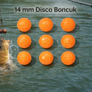 14 mm Disko Delikli Sazan Boncuğu – 10 Adet Paket