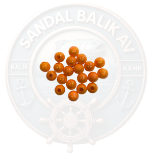 Sazan Rig Takım İçin Boncuk Yemi Camgöz Turuncu 14 mm 20 Adet