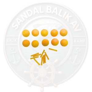 Sazan Avı Rig Takımları İçin Bonibon Boncuk Delikli Limon Sarı 15 Adet Aparatlı