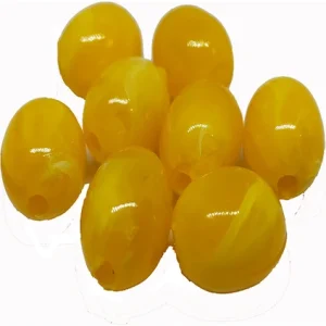 Sazan Rig Takımları İçin Oval Boncuk 10 mm 20 Adet