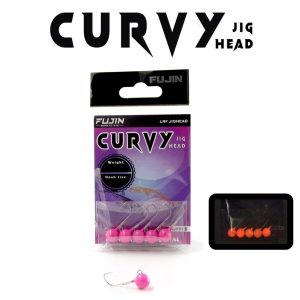 Fujin Curvy Pink Glow Jig Head