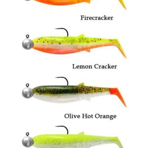 Savage Gear Cannibal Shad 12.5cm 20gr+12.5gr #5/0 Dark Water 4+4 Adet Sahte Balık