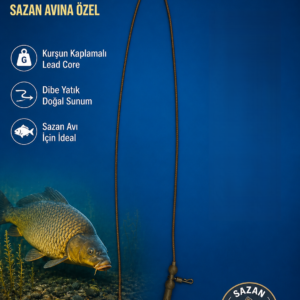 Sazan Avı İçin 35 LB Kurşunlu Lead Core 50 cm Hazır Bağlantı