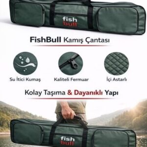 Fish Bull Pro 4 göz Yeşil Olta Kamış Çantası