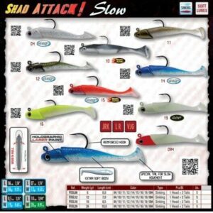 Fishus Shad Attack Slow 7.5cm 26gr Silikon Yem