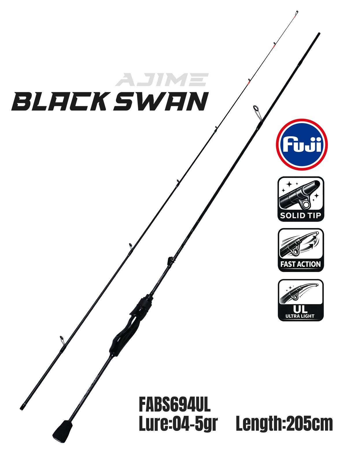 fujin-ajime-black-swan-205cm-04-5gr-aj-b86-48