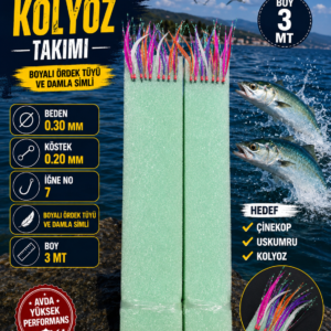 Çinekop Kolyoz Çaparisi Ördek Tüyü Damla Sim İğne No : 7