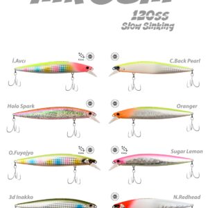 Fujin Hiroshi 120mm 21gr Slow Sinking Maket Balık