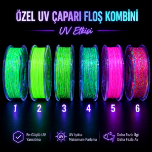 Özel Uv Çapari Floş Kombinleri 200 MT