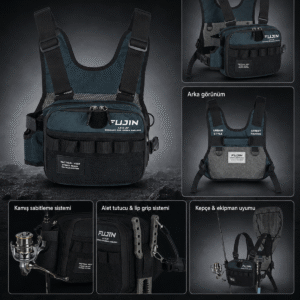 Fujin Tactical Vest Indigo Balıkçı Çantası